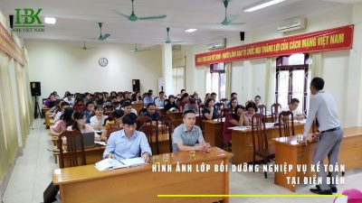 Hình ảnh lớp BDNV Kế toán Lập & Kiểm tra BCTC tại Sở NN&PTNN tỉnh Điện Biên.