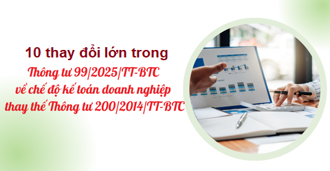 Điểm nhanh 10 thay đổi lớn trong thông tư 99/2025/TT-BTC thay thế cho thông tin 200/2014/TT-BTC